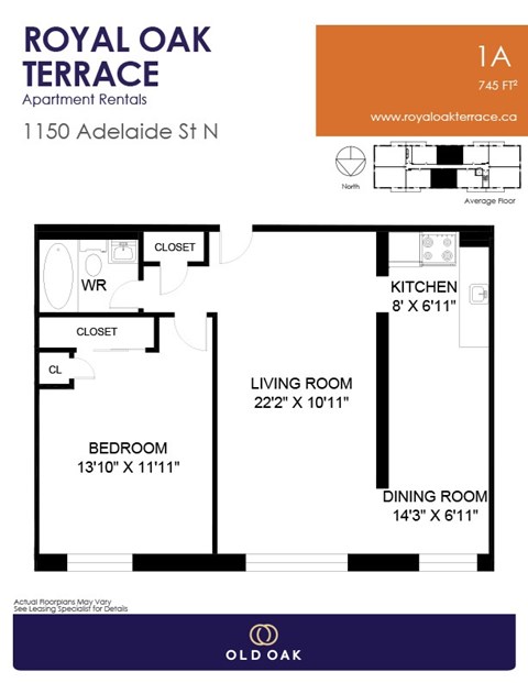 1150 Adelaide Street North 1-2 Beds Apartment, Affordable for Rent - Photo Gallery 7